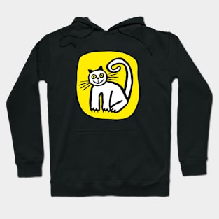 Happy Cat in Yellow Hoodie